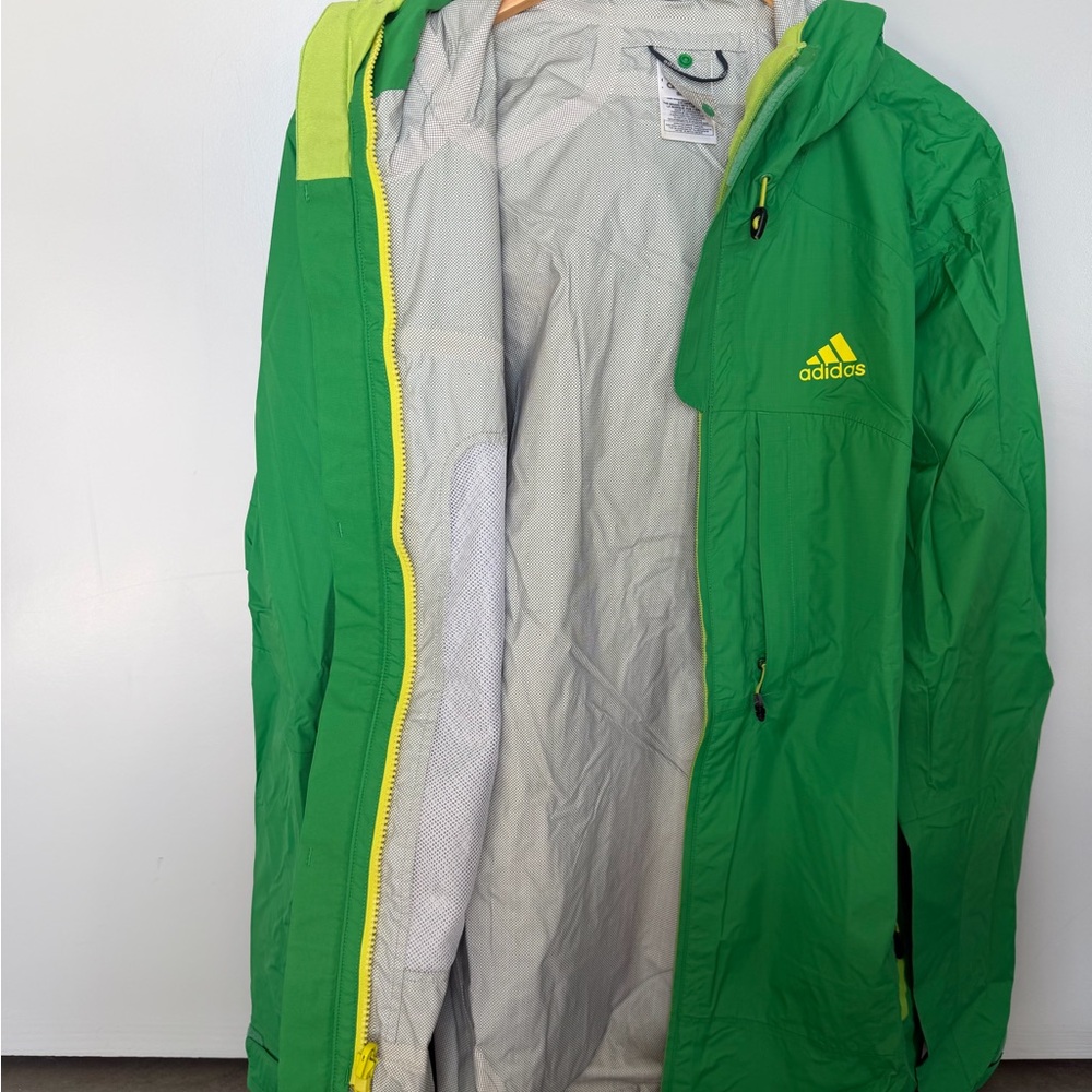 Rare Adidas Green Windbreaker Jacket